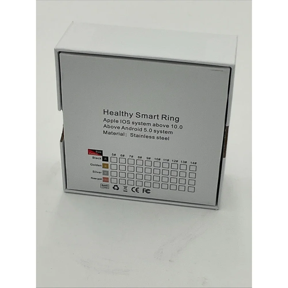 Halo Healthy Smart Ring Health And Fitness Tracker Women's Size 9 Silver New